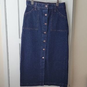 Lucky Brand Dark Blue Denim Skirt